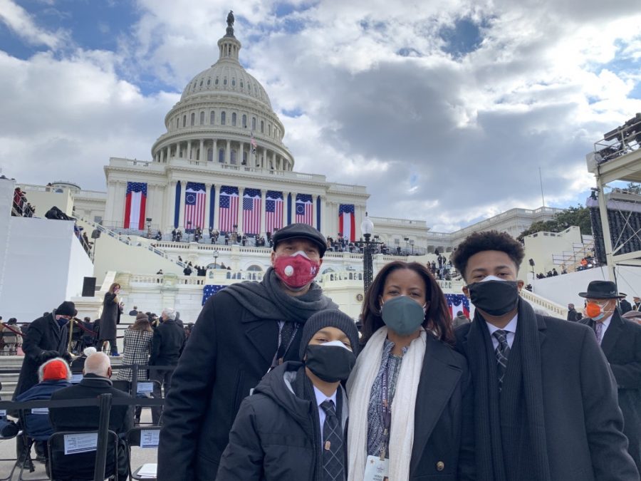 Jacob and his family at the Inauguration on the 20th.