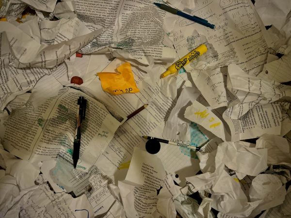 A messy array of papers