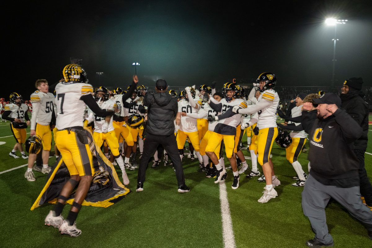 Bishop O'Dowd varsity football team pictured after becoming NorCal Champs!